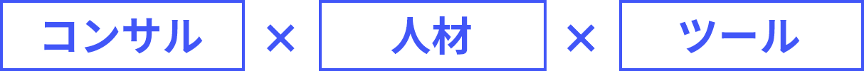 コンサル✕人材✕ツール